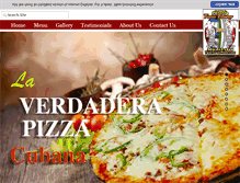 Tablet Screenshot of pizzeriatwintower.com